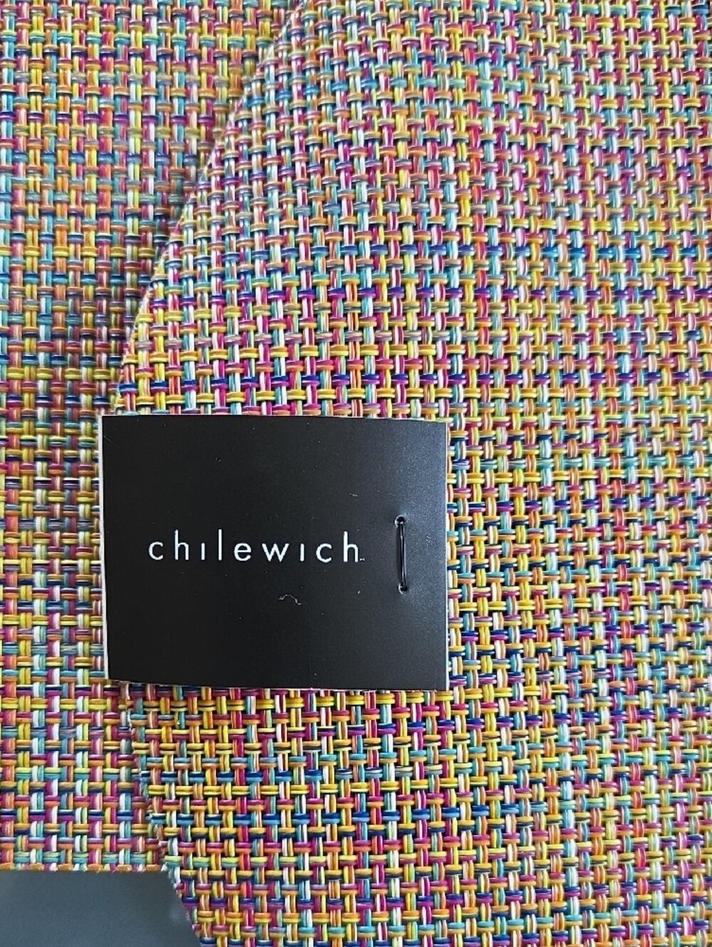 Chilewich Mini Basketweave Table Runner in Confetti - Picture 5 of 8